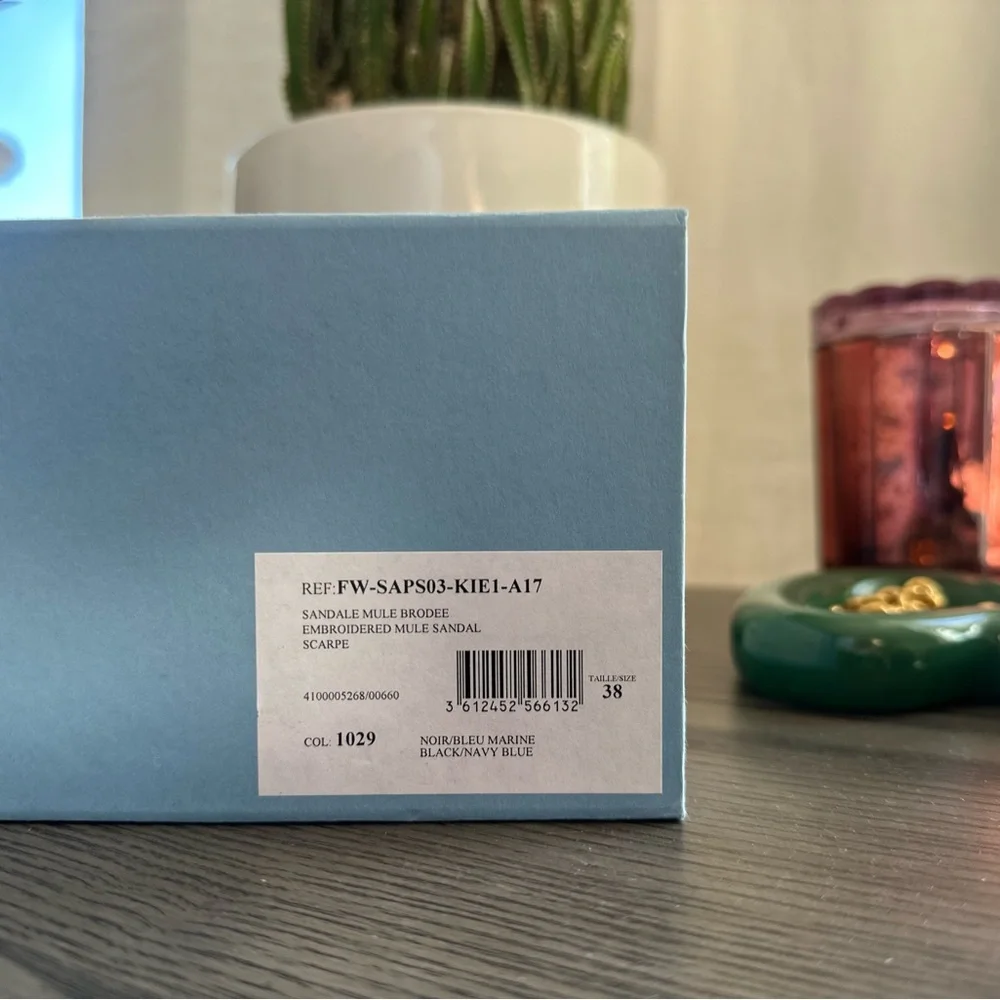 Lanvin sandal slides Sz 38 - Picture 3 of 4